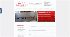 Desktop Screenshot of greg-fin.pl